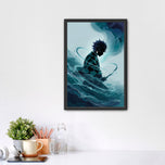 Tanjiro Kamado Demon Slayer Abstract Wall Art Poster | Portrait