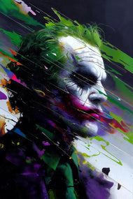 The Joker Painting Style Wall Art Poster | Portrait