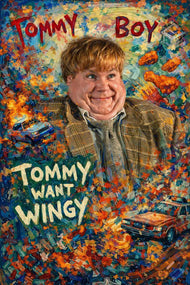 Tommy Boy Cinematic Abstract Wall Art Poster | Portrait